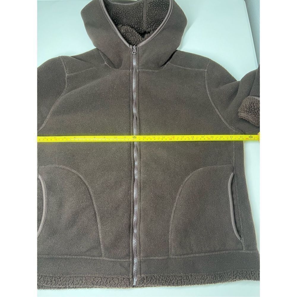 Faded Glory Hooded Fleece Jacket Faux Fur Inside Med. Brown kids Size XG (16-18 - Picture 7 of 13